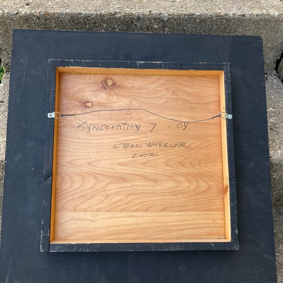 Bill Wheeler "Syncopation, 4 - 7" 2002 Abstract Paintings on Wood, Group of 4 - Picture 7 of 14